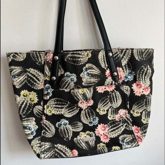 Jessica Simpson Handbags - Jessica Simpson Rio Cactus Canvas Handbag Tote
